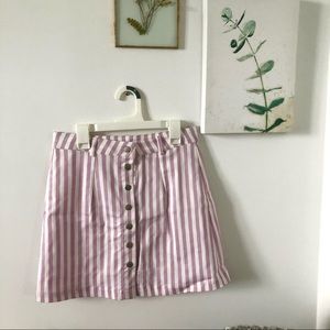 NWT Striped Mini Skirt